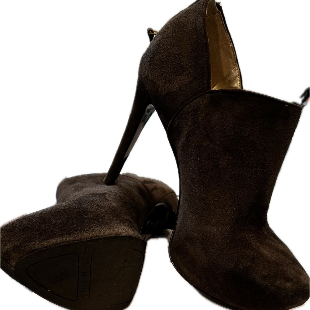 Nine West Gray Heeled Boots with Stiletto